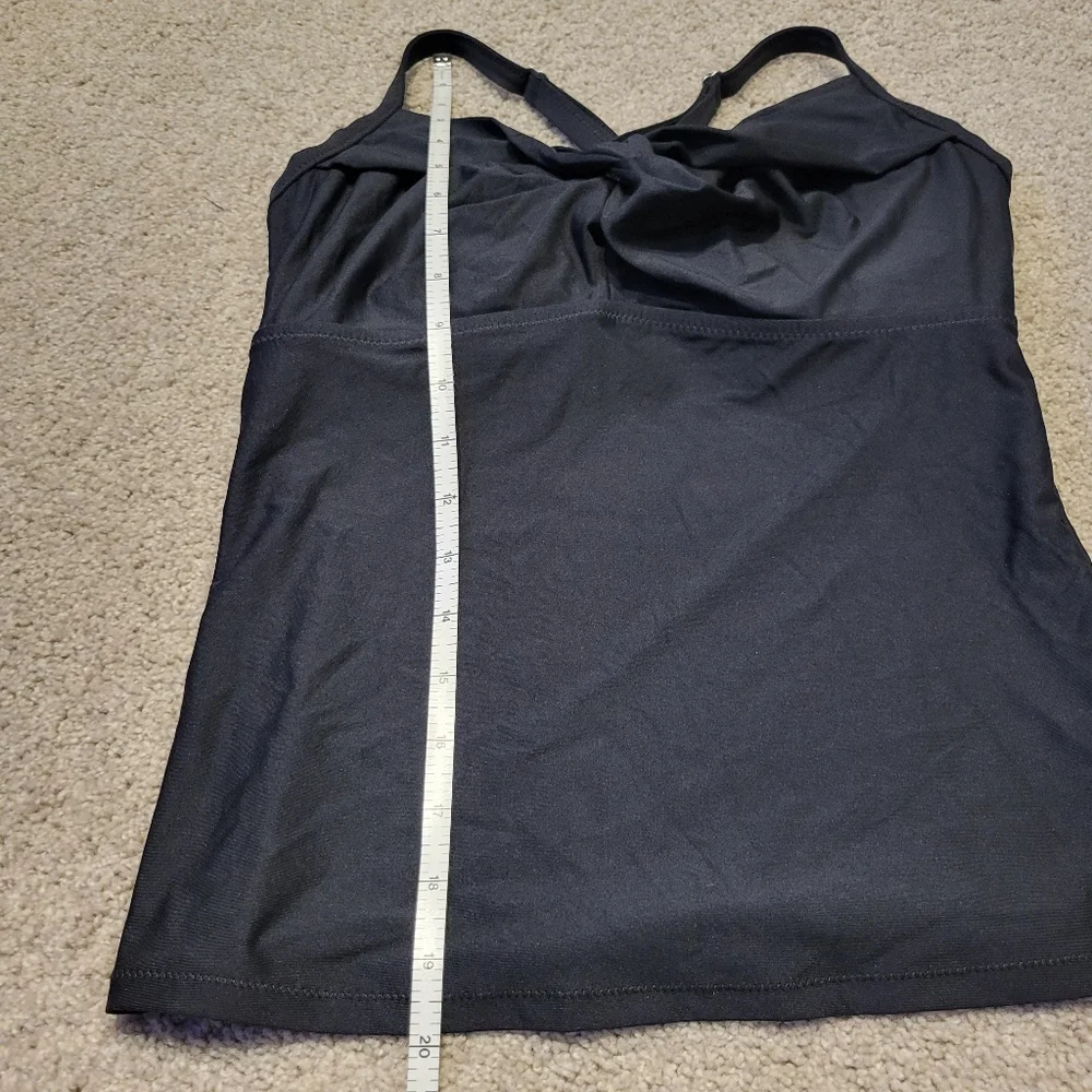 Athleta Twist Up Tankini Top Black - Picture 8 of 9